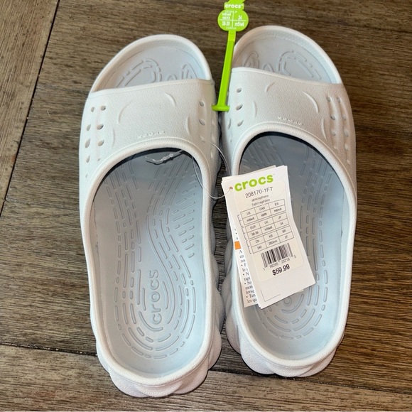 Crocs Echo Gray Slides Men’s 6, Women’s  8 NWT - Picture 4 of 5